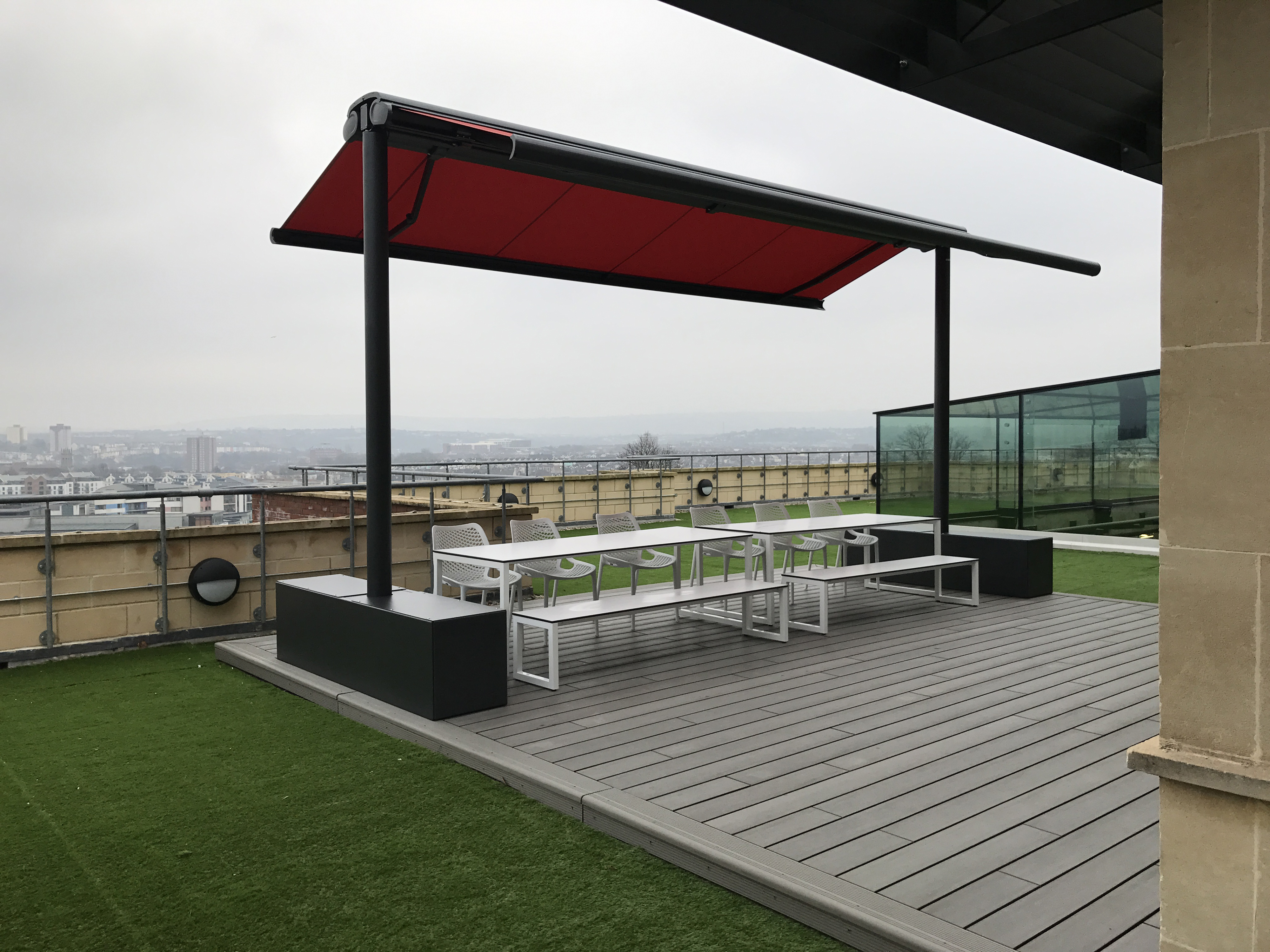 Office Rooftop Awnings