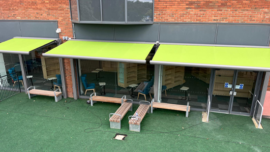 Lewen awnings for libraries