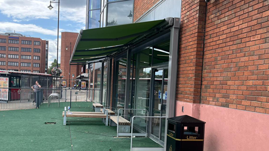 Lewen awnings for libraries